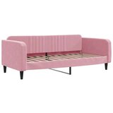 vidaXL Dnevni krevet na razvlačenje ružičasti 100 x 200 cm baršunasti | shoptok.hr