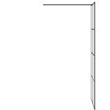 Pregrada za tuširanje s prozirnim staklom ESG 80 x 195 cm crna | shoptok.hr