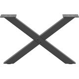 Noge za klub stolić u obliku slova X, 2 kom, antracit, 60 x (30-31) cm, čelik | shoptok.hr