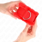 Kink Okovi Za Zapestje Fur Lined Red | Shoptok.si