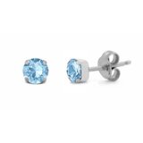 Victoria Cruz celina aquamarine mindjuše sa swarovski kristalom ( a3736-10ht )