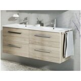 Tboss omarica z umivalnikom milano 120 cm, svetel hrast | Shoptok.si