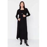 Trendyol Modest Ženska haljina Tctaw23Us00118, Crna Cene