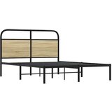  Okvir kreveta bez madraca boja hrasta sonome 135x190 cm drveni | shoptok.hr