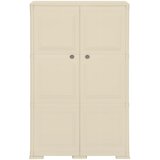  Plastični ormarić 79 x 43 x 125 cm izgled drva angora bijeli | shoptok.hr