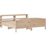 vidaXL Okvir kreveta bez madraca 200 x 200 cm od masivne borovine | shoptok.hr
