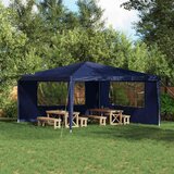  Zid šatora za zabavu 2 pcs 400 x 195 cm Plava PE i čelik | shoptok.hr