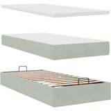  Okvir kreveta s madracima svijetlosivi 160x200cm baršunasti | shoptok.hr