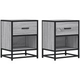 Maison Chic Dvo delni komplet Nočne omarice - Nočne mize siva sonoma 40x31x50 cm inženirski les, (21690229) | Shoptok.si