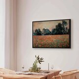 Slika - Claude Monet – Field with wild Poppies 60x40 U crnom drvenom okviru | shoptok.hr