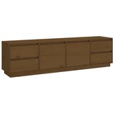 Maison Chic TV omarica - TV stojalo - Televizijska omarica medeno rjava 176x37x47,5 cm trdna borovina, (21702206) | Shoptok.si