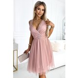 numoco basic Women's tulle dress with neckline and decorative buckle Numoco | ePonuda.com