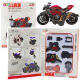  Motocikl za sastavljanje od vijaka, metal 1:14, narančasta | shoptok.hr
