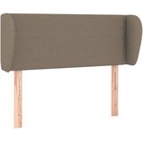  Uzglavlje s ušima smeđesivo 93x23x78/88 cm od tkanine | shoptok.hr