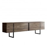 Hanah home set za dnevnu sobu luxe set walnut black | Eponuda.com