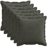  Presvlaka za jastuk 6 kom. HOUTEN Antracit 35 x 35 cm Kord | shoptok.hr