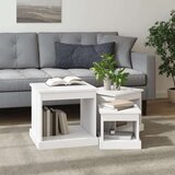vidaXL Uklapajući stolići 3 kom bijeli od konstruiranog drva | shoptok.hr