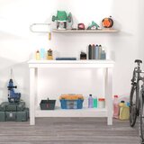  Radni stol Bijela 110x50x80 cm od masivne borovine | shoptok.hr