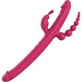 DREAMTOYS Anywhere Pleasure Vibe - punjivi vibrator s 4 zupca (ružičasti) Cijene