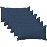  Presvlaka za jastuk 6 pcs HOUTEN Plava 40 x 80 cm Umjetni lan | shoptok.hr