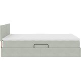  Krevet s od storage Svijetlo siva 140 x 190 cm Baršun | shoptok.hr