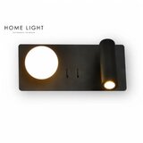 Vesta 478 ZIDNA LAMPA 3W+3W 3000K CRNA