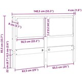 vidaXL uzglavlje ostalo smeđa 135 cm masivna borovina | shoptok.hr