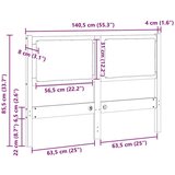 vidaXL Vzglavje Drugo Rjava 135 cm Trdna borovina | Shoptok.si