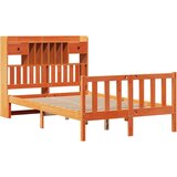  Krevet s regalom za knjige bez madraca 135 x 190 cm od borovine | shoptok.hr