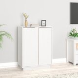 Maison Chic Komoda - Predalnik bela 60x35x80 cm trdna borovina, (21716460) | Shoptok.si