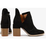 Resti Black women's boots on a post and with a cutout Neafla | ePonuda.com