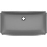  Luksuzni pravokutni umivaonik mat tamnosivi 71x38 cm keramički | shoptok.hr