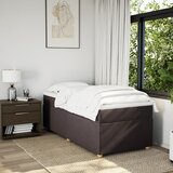  Krevet s oprugama i madracem tamnosmeđi 90 x 200 cm od tkanine | shoptok.hr