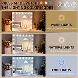HANSONG Hollywood Ogledalo z Osvetlitvijo, LED Make-Up Ogledalo z USB Priključkom | Shoptok.si