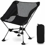 Prenosni zložljiv stol 55×62×30 cm, ergonomski, črn z Oxford blazino | PACKSEAT, (5000186987)