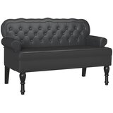  Chesterfield klupa Crna 119,5 x 64,5 x 75 cm Lažna koža | Eponuda.ba