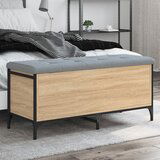  The Living Store Klop za shranjevanje sonoma hrast 102x42x45 cm inženirski les - Klop Za Shranjevanje, (21448315) Cene