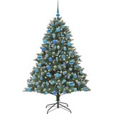 vidaXL Umestno božično drevo med 300 LED Zelena 126 x 126 x 180 cm | Shoptok.si