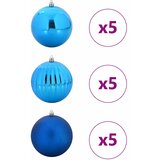  Set božićnih kuglica XL 15 pcs Plava Plastika | shoptok.hr
