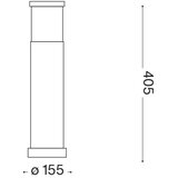 Ideal Lux - Spoljašnja lampa TRONCO 1xE27/42W/230V 40 cm IP65 braon | Eponuda.com