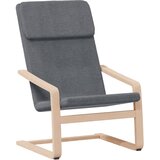  Stolica za opuštanje s tabureom od tkanine tamnosiva | shoptok.hr