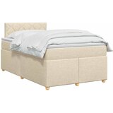  Boxspring krevet s madracem Krem 120 x 190 cm Tkanina | shoptok.hr