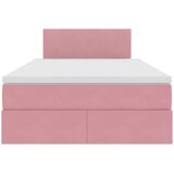  Krevet s od storage s madracem Ružičasta 120 x 200 cm Baršun | shoptok.hr