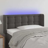  Posteljno vzglavje temno sivo 83x16x78/88 cm žamet, (20739727) | Shoptok.si