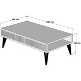 Hanah home Sto za kafu Milan Walnut | ePonuda.com