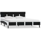  Okvir za krevet od umjetne kože s LED svjetlom crni 160x200 cm | shoptok.hr