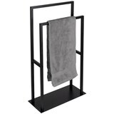 Wenko 26056100 - Stalak za peškire RIVALTA 46x80 cm nerđajući čelik/crna | Eponuda.com