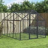  Kavez za ptice antracit 1,79x3x1,85 m aluminijski | shoptok.hr
