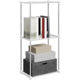  Cijevna polica s pohranom Bijelo 42,5 x 27 x 91,5 cm Aluminij | shoptok.hr