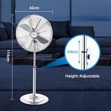 Aigostar Ventilator na stalku 50W/230V 44,8 cm hrom | Eponuda.com